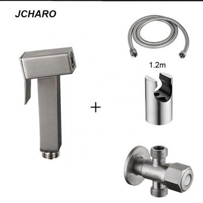 304 stainless steel high pressure portable handheld bidet shattaf toilet hand spray shattaf